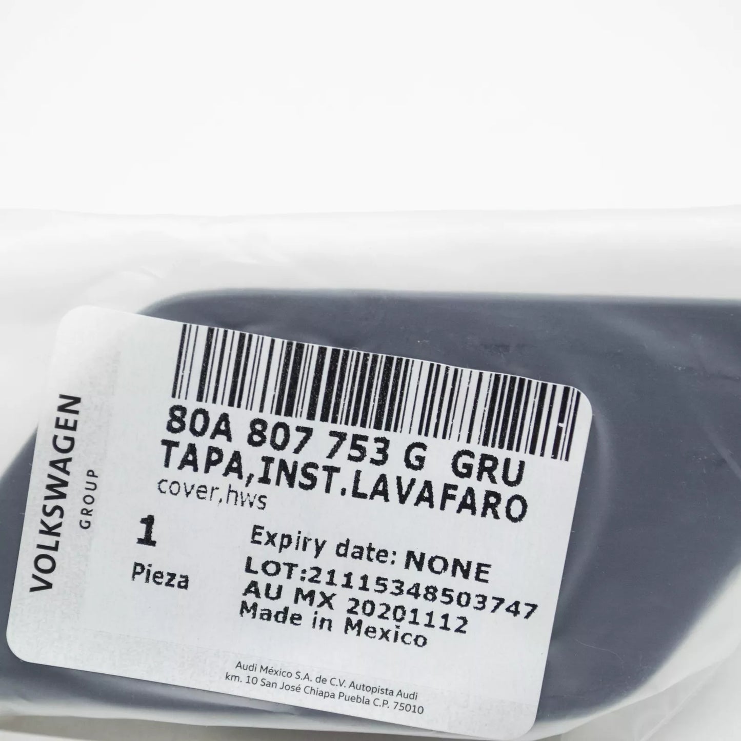 NEW AUDI Q5 FY 80A LEFT SIDE HEADLIGHT WASHER COVER CAP 80A807753GGRU