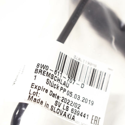 NEW AUDI S5 8W6 FRONT LEFT HYDRAULIC PRESSURE HOSE 8W0611707D ORIGINAL