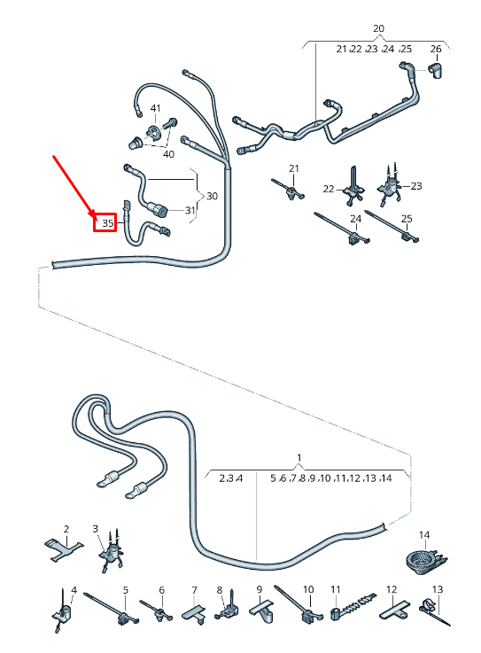 NEW AUDI Q8 4MN VOLTAGE CONVERTER EARTH LINE 4M6971534E ORIGINAL