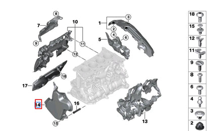NEW BMW 3 G20 ENGINE COVER 11145A402D5 5A402D5 ORIGINAL