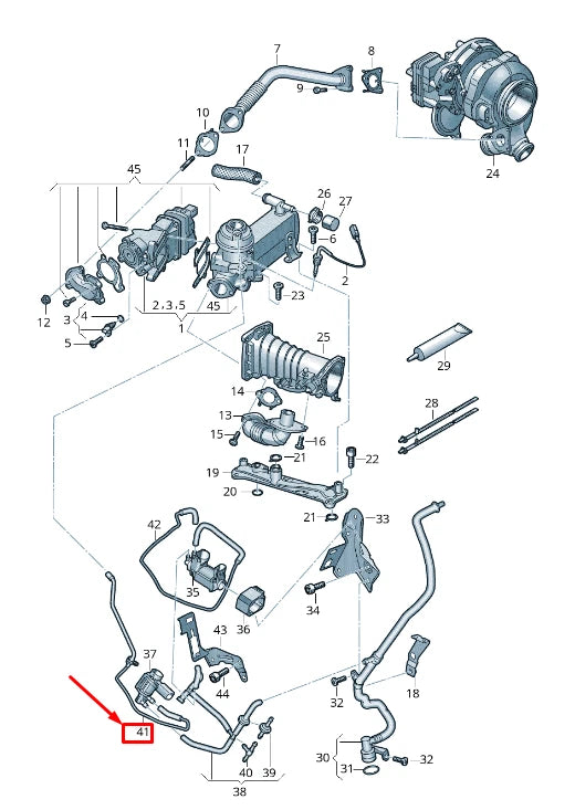 NEW AUDI A8 4N ENGINE VACUUM PIPE 059131377K