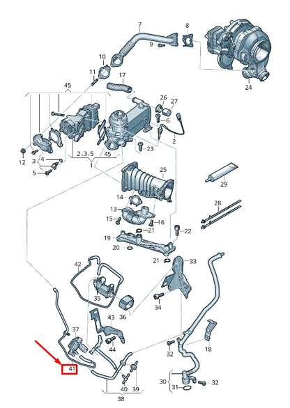 NEW AUDI A8 4N ENGINE VACUUM PIPE 059131377K