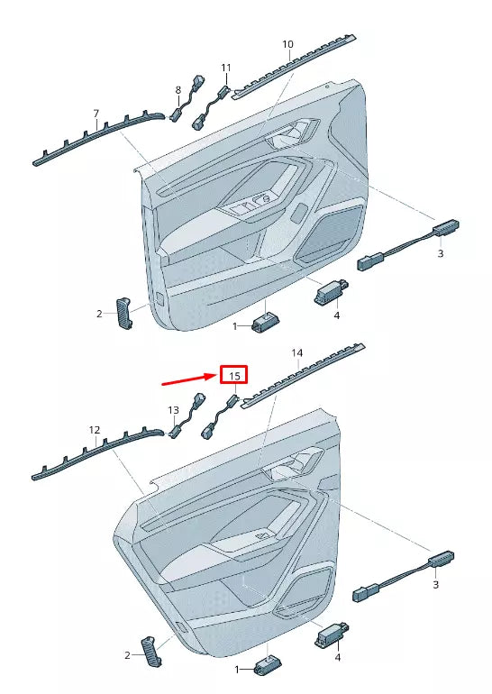 NEW AUDI Q3 F3 FRONT RIGHT DOOR COURTESY LIGHT 83A947356C