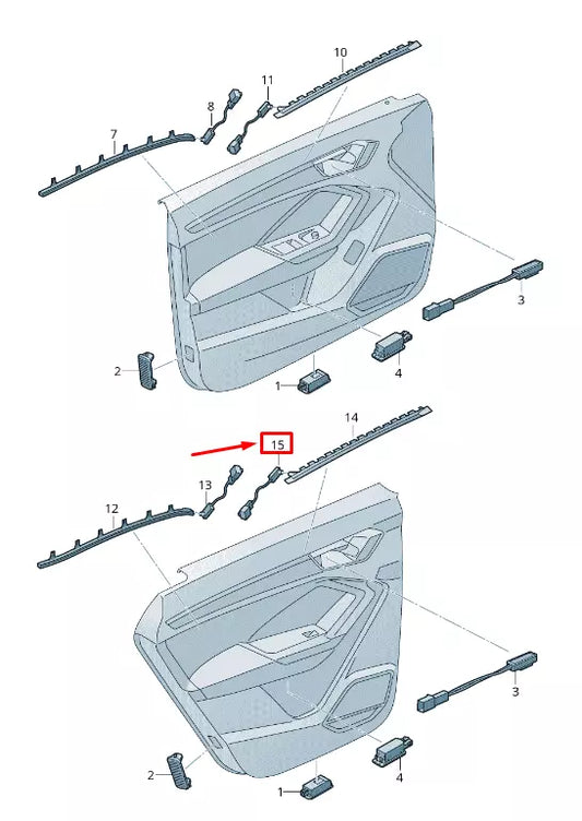 NEW AUDI Q3 F3 FRONT RIGHT DOOR COURTESY LIGHT 83A947356C