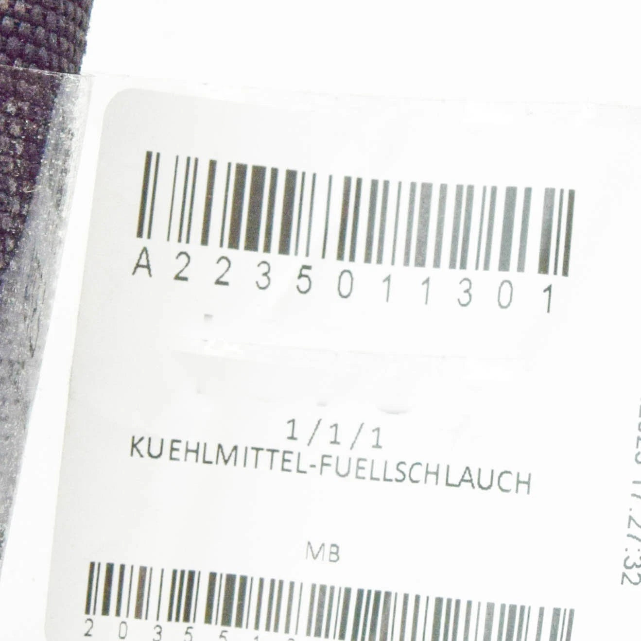 NEW MERCEDES-BENZ S W223 COOLANT HOSE PIPE A2235011301 ORIGINAL