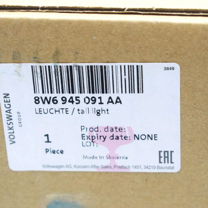 NEW AUDI A5 8W6 REAR LEFT OUTER LED TAILLIGHT 8W6945091AA ORIGINAL
