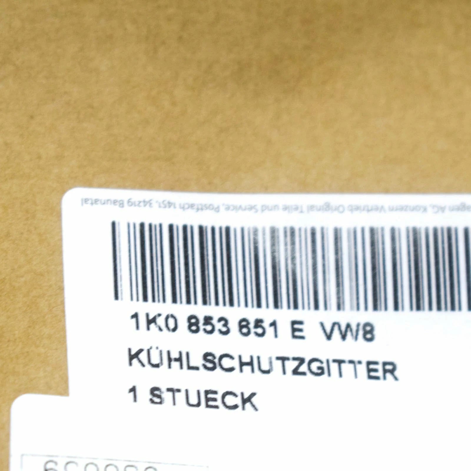 NEW VOLKSWAGEN GOLF MK5 FRONT BUMPER RADIATOR GRILLE 1K0853651EVW8 ORIGINAL