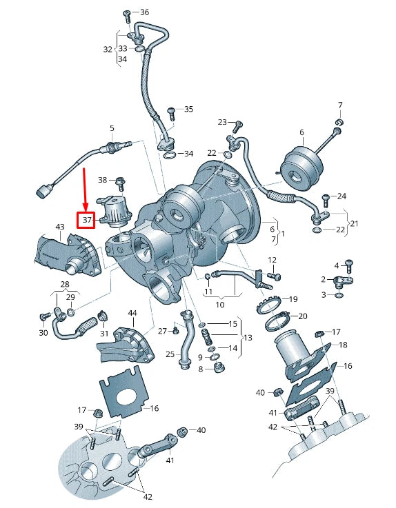 NEW AUDI Q8 4M TURBOCHARGER BOOST PRESSURE RELIEF VALVE 06M145710F