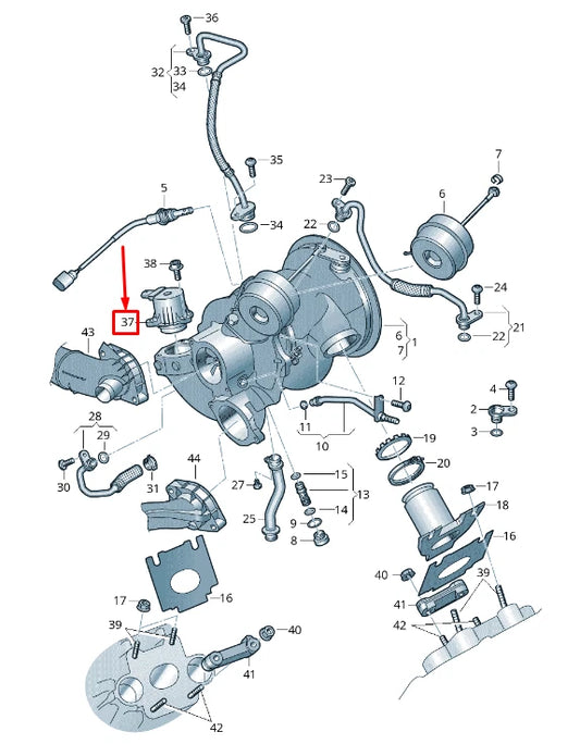 NEW AUDI Q8 4M TURBOCHARGER BOOST PRESSURE RELIEF VALVE 06M145710F