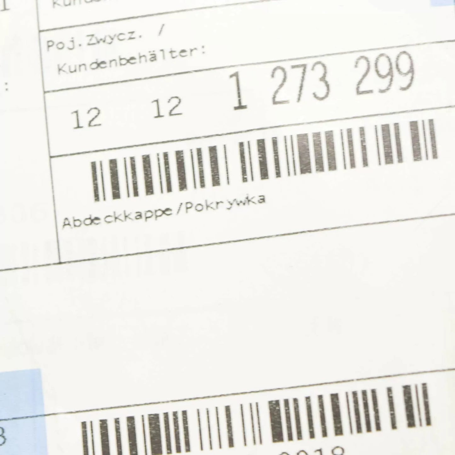 NEW BMW 3 E30 IGNITION COIL PROTECTION COVERING CAP 12121273299 ORIGINAL