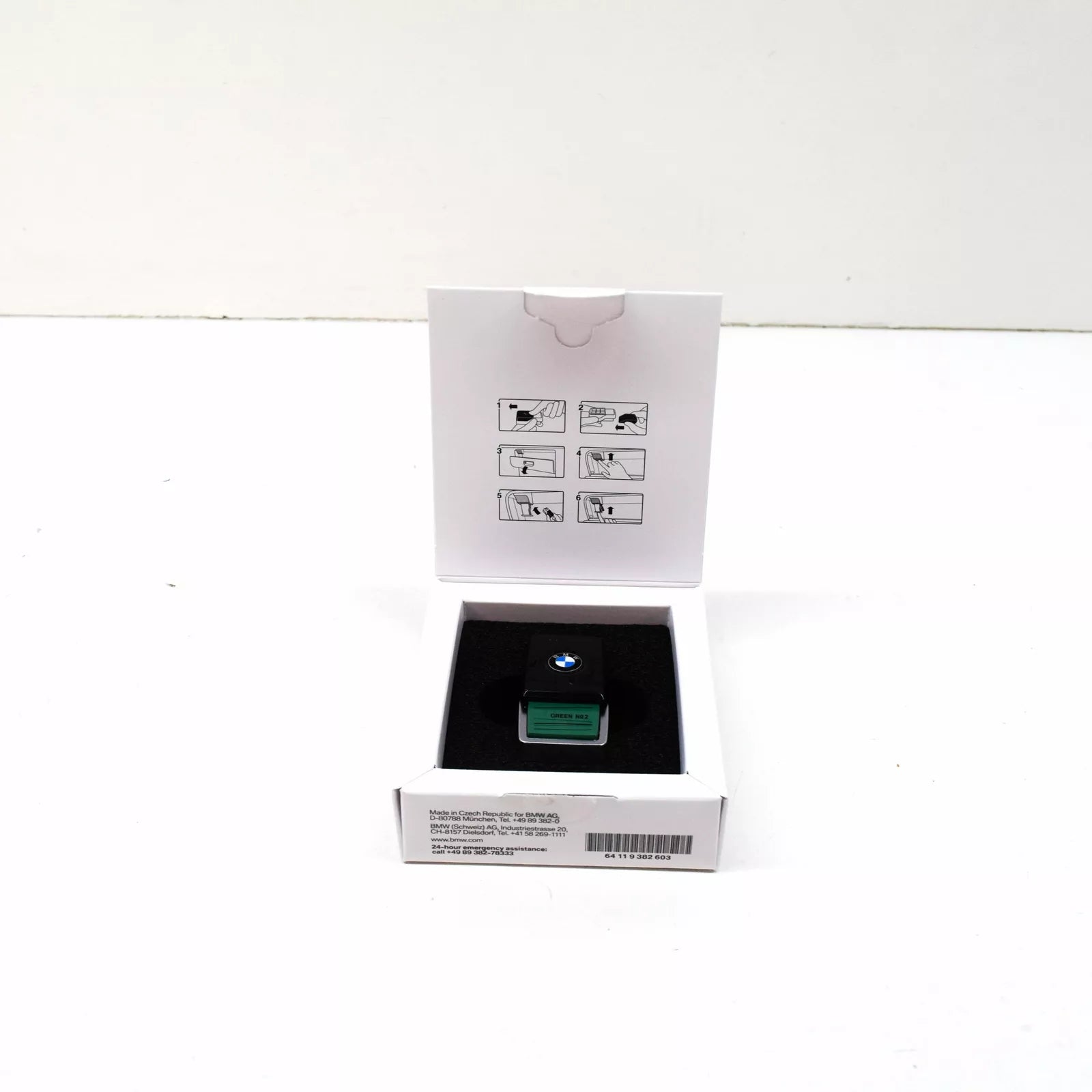 NEW BMW AIR FRESHNER SCENT FRAGRANCE GREEN SUITE NO. 2 64119382603 9382603