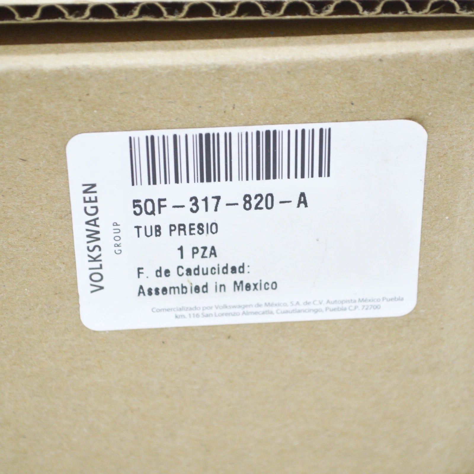 NEW VW TIGUAN AD AUTOMATIC TRANSMISSION OIL COOLER HOSE 5QF317820A