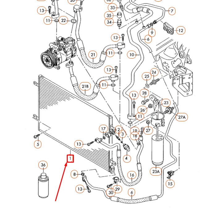 NEW AUDI A6 C6 A/C CONDENSER 4F0260403R ORIGINAL