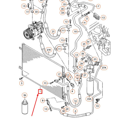 NEW AUDI A6 C6 A/C CONDENSER 4F0260403R ORIGINAL