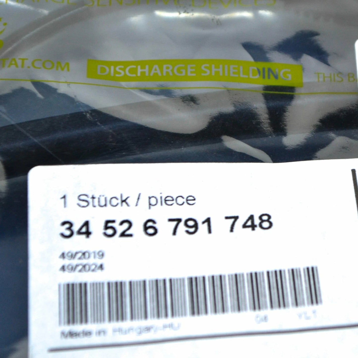 NEW BMW 1 F20 FRONT SIDE ABS WHEEL SPEED SENSOR 34526791748 ORIGINAL