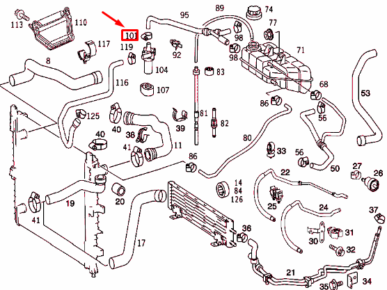 new mercedes-benz ml w163 hose clamp n000000000667 original