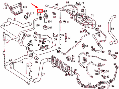 new mercedes-benz ml w163 hose clamp n000000000667 original
