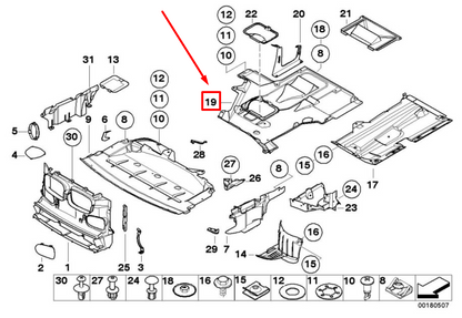 new bmw 5 e39 transmission undercarriage cover 8188809 51718188809 original