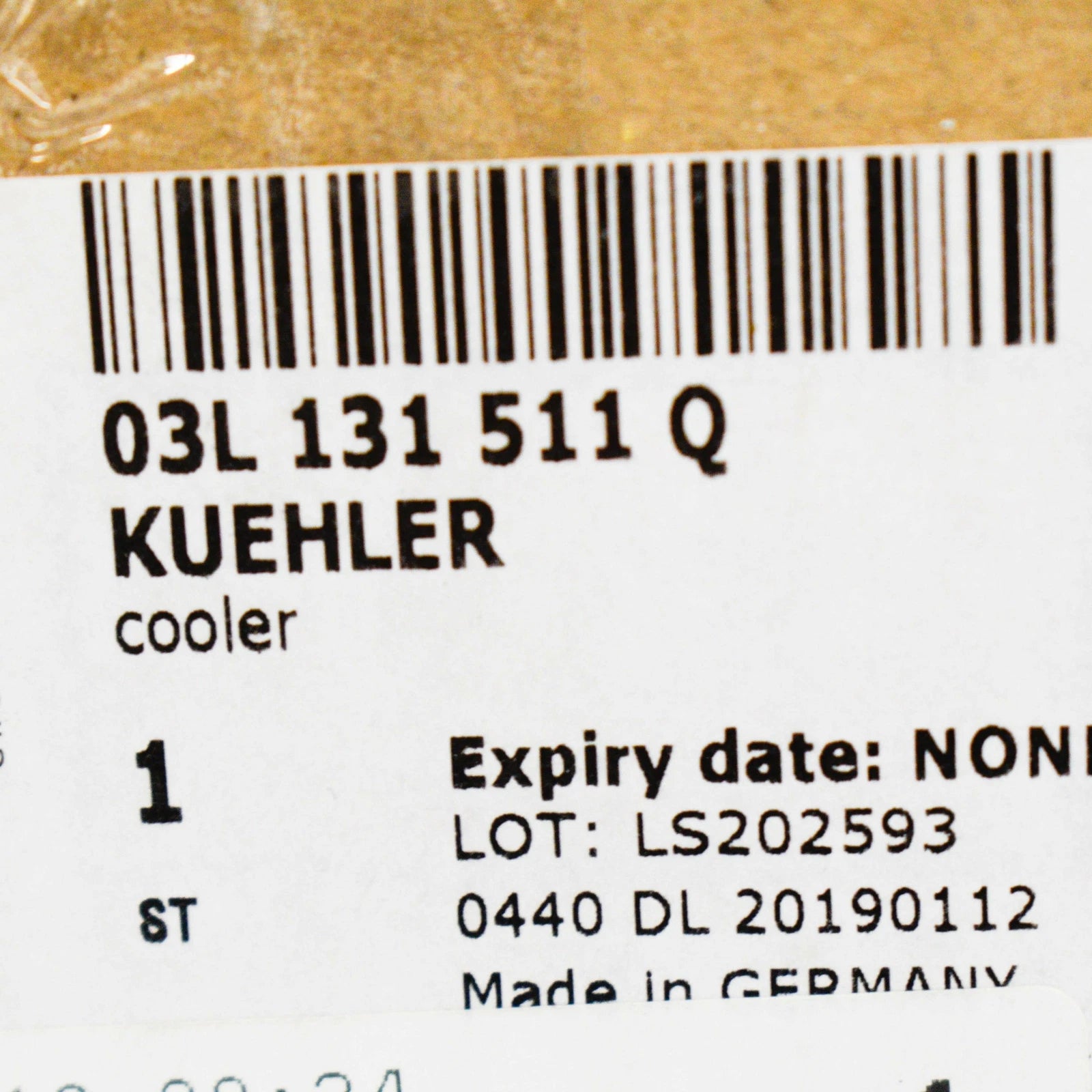 NEW VOLKSWAGEN AMAROK EGR EXHAUST COOLER 03L131511Q ORIGINAL