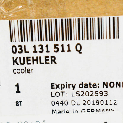 NEW VOLKSWAGEN AMAROK EGR EXHAUST COOLER 03L131511Q ORIGINAL