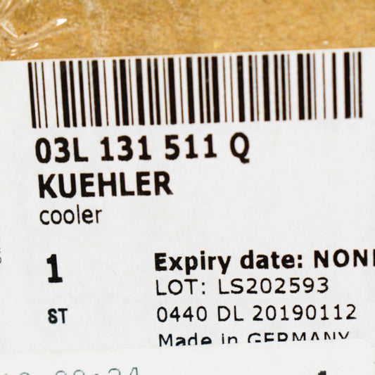 NEW VOLKSWAGEN AMAROK EGR EXHAUST COOLER 03L131511Q ORIGINAL