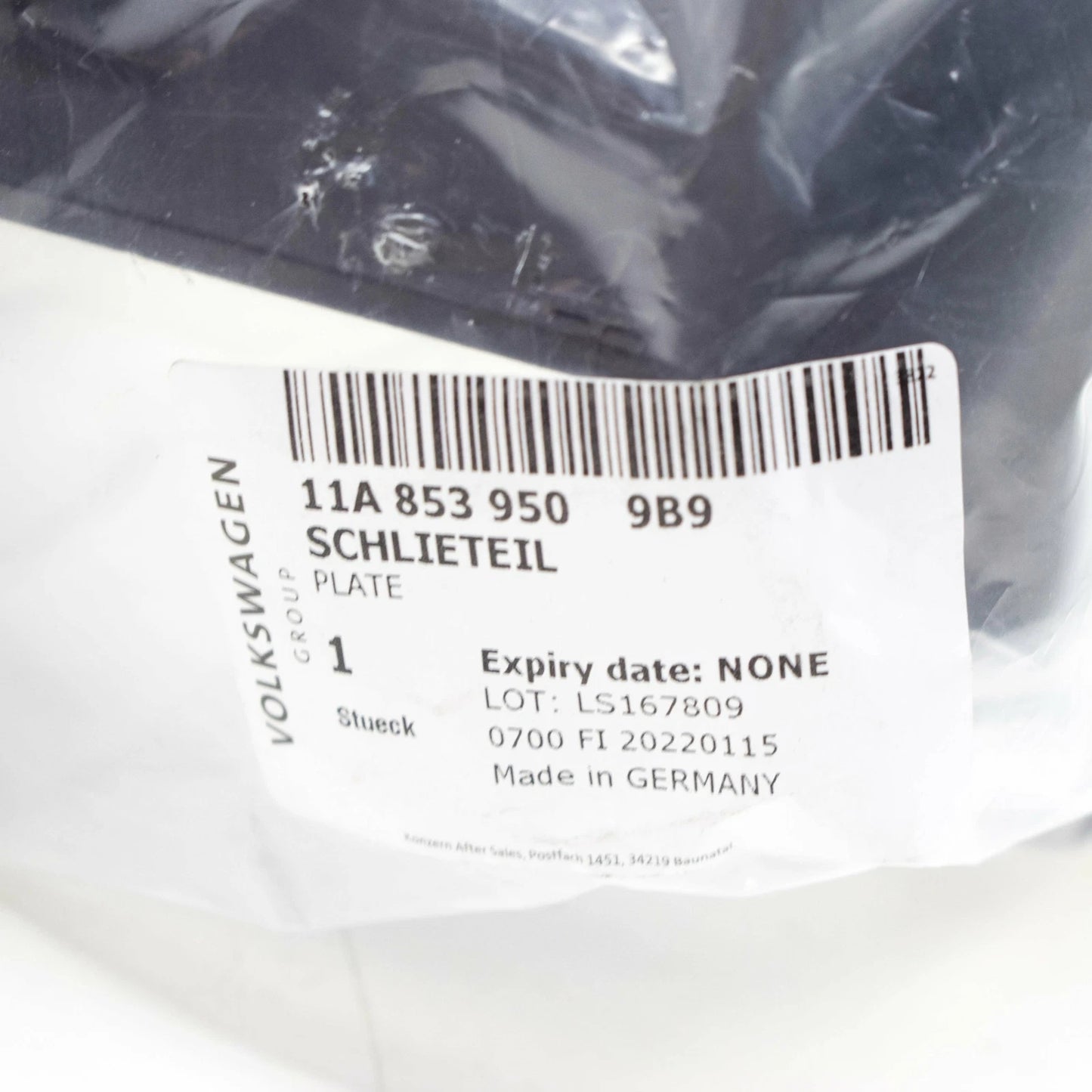 NEW VOLKSWAGEN ID.4 E21 FRONT BUMPER RIGHT CLOSING ELEMENT 11A8539509B9 ORIGINAL