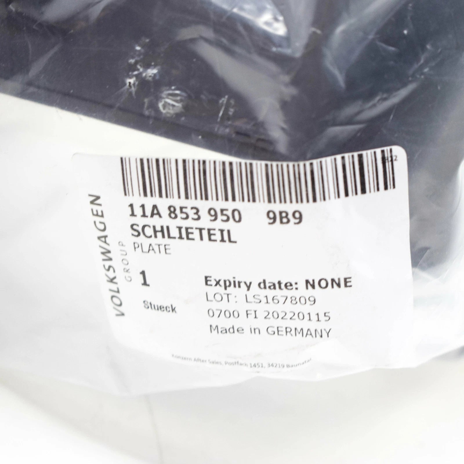 NEW VOLKSWAGEN ID.4 E21 FRONT BUMPER RIGHT CLOSING ELEMENT 11A8539509B9 ORIGINAL