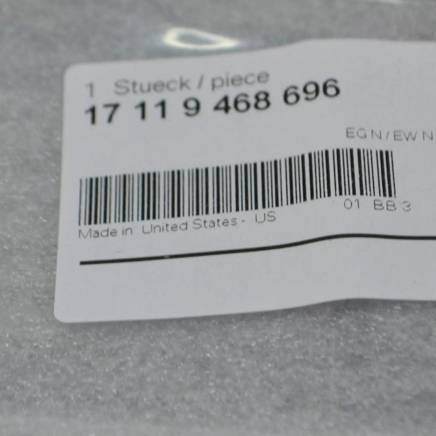 NEW BMW X3 G01 M F97 FRONT UPPER STONE CHIP GUARD 17119468696 9468696 ORIGINAL