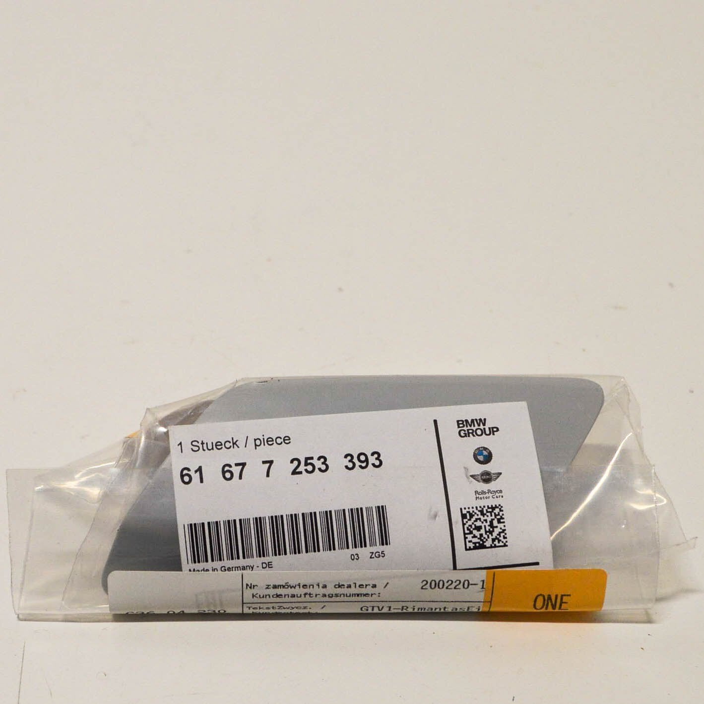 new bmw 3 e92 left headlight washer cover 61677253393 7253393 2010 original