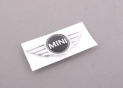 new mini coupe r58 rear trunk emblem 51142759223 original