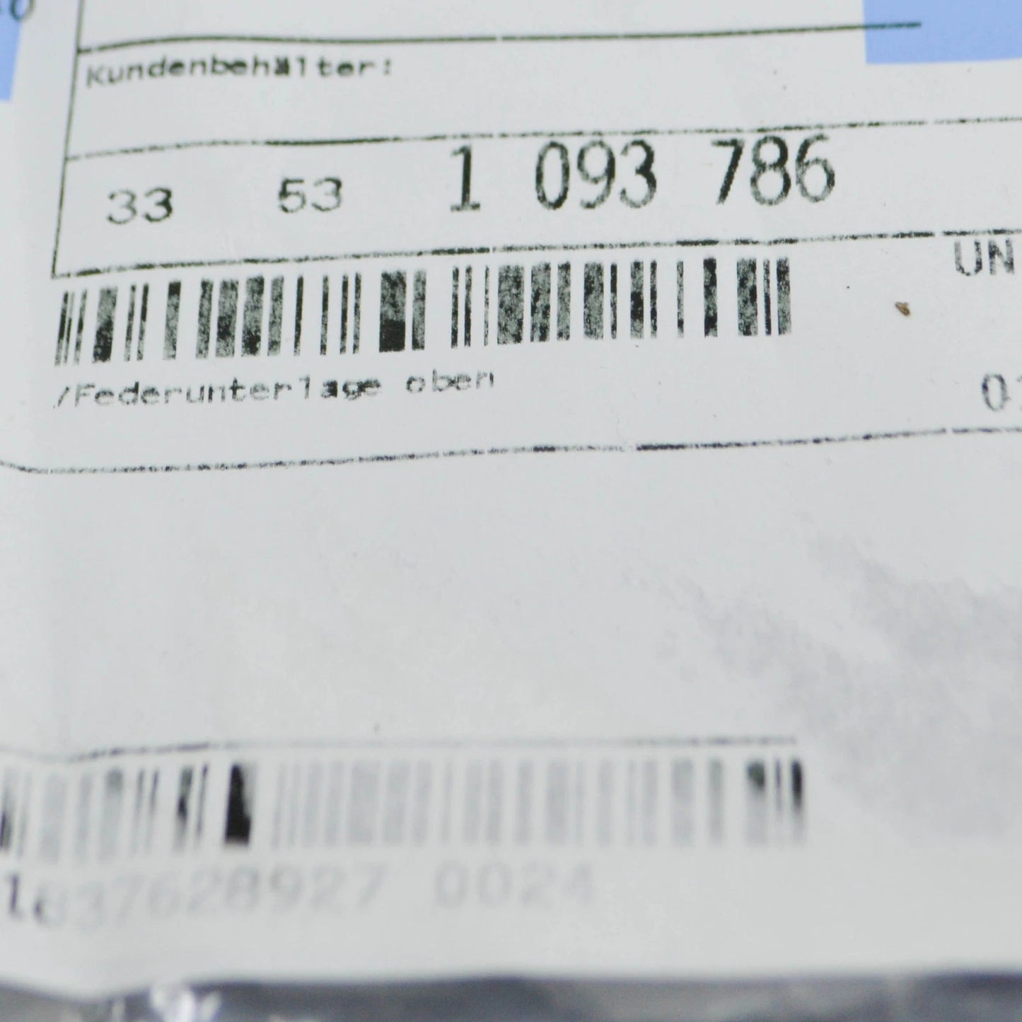 NEW BMW 5 E39 REAR SPRING UPPER PAD 33531093786 1093786 ORIGINAL