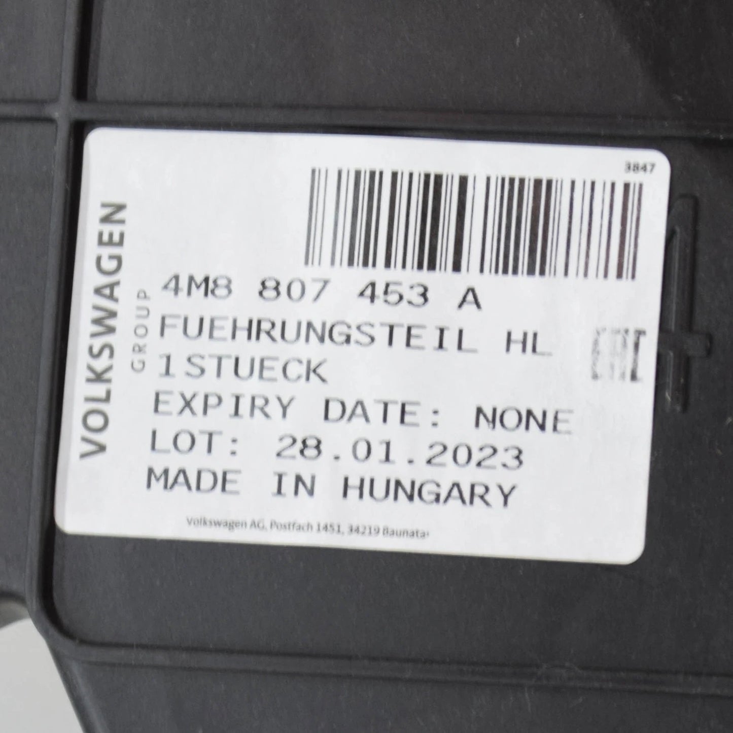 NEW AUDI Q8 4MN REAR LEFT BUMPER BRACKET 4M8807453A ORIGINAL