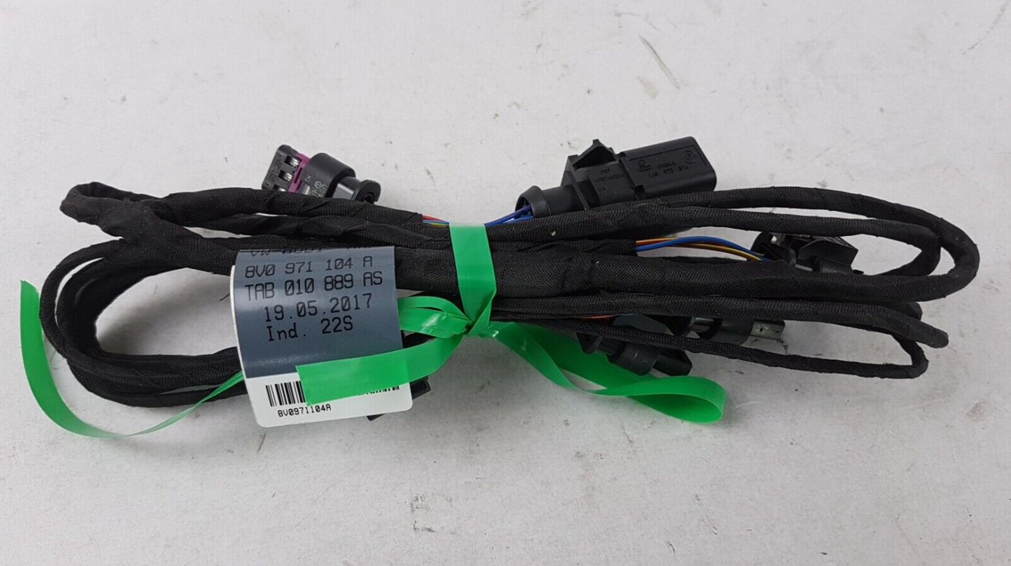 new audi a3 sportback 8v rear bumper parking sensor harness 8v0971104a original