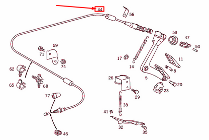 NEW MERCEDES-BENZ SPRINTER 903 THROTTLE CABLE RHD A9013001930 ORIGINAL