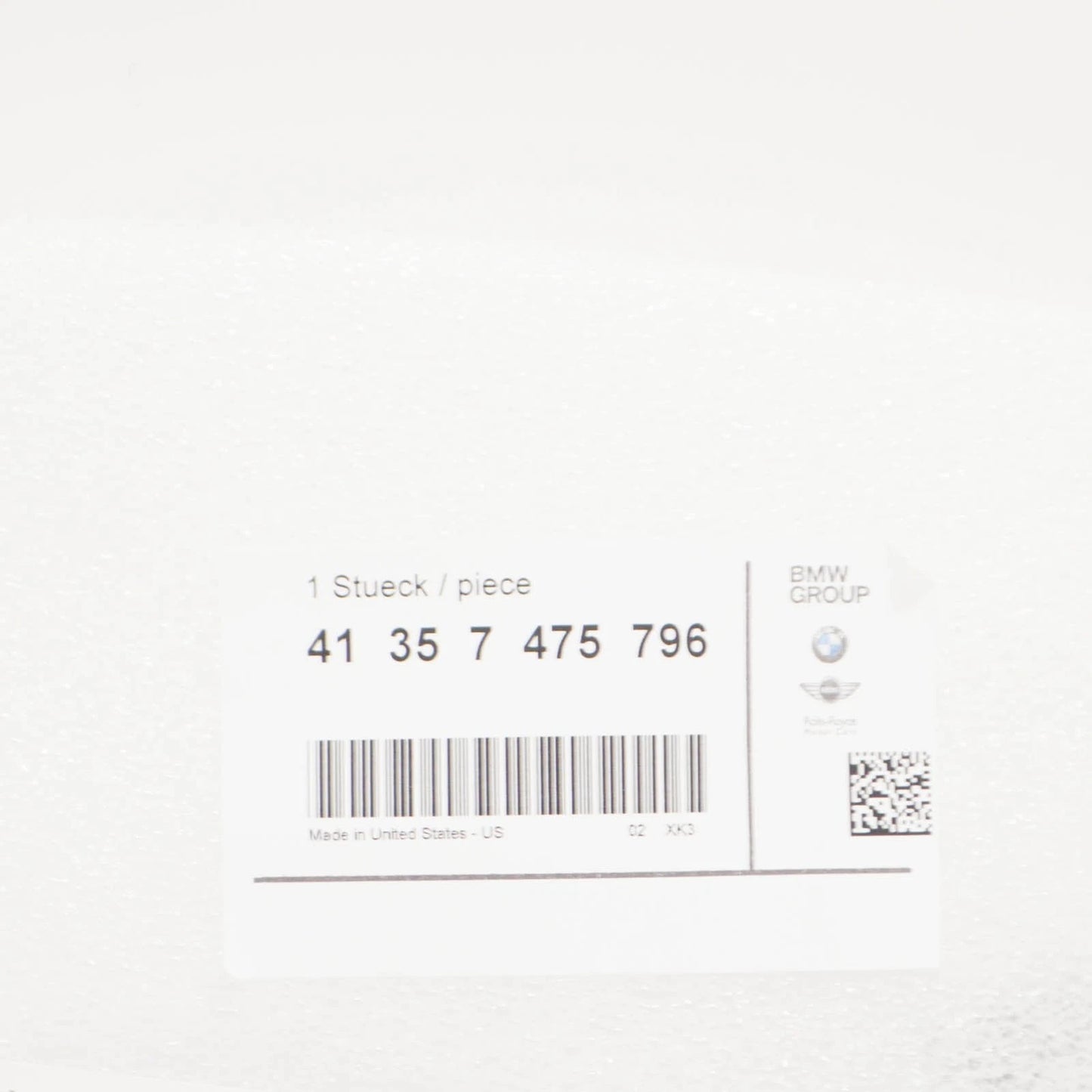 NEW BMW X3 G01 FRONT RIGHT SIDE PANEL BRACKET 41357475796 ORIGINAL