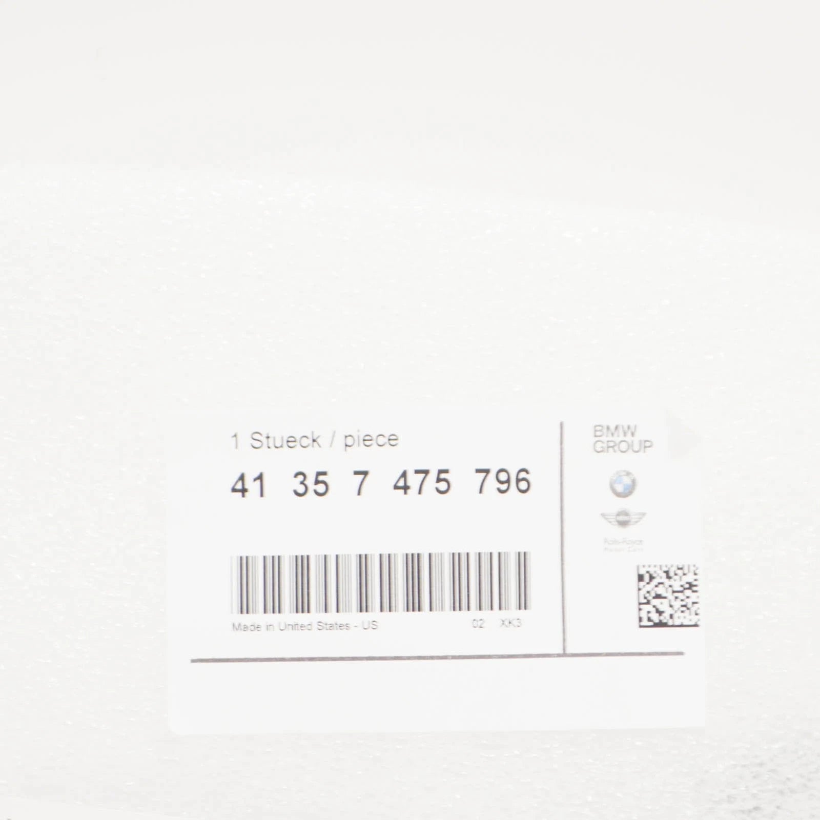 NEW BMW X3 G01 FRONT RIGHT SIDE PANEL BRACKET 41357475796 ORIGINAL