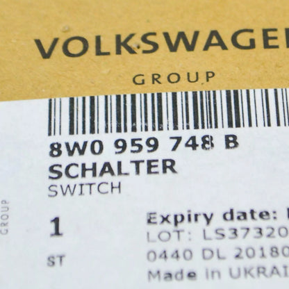 NEW AUDI A5 CABRIO 8W6 FRONT RIGHT SEAT POWER CONTROL SWITCH 8W0959748B