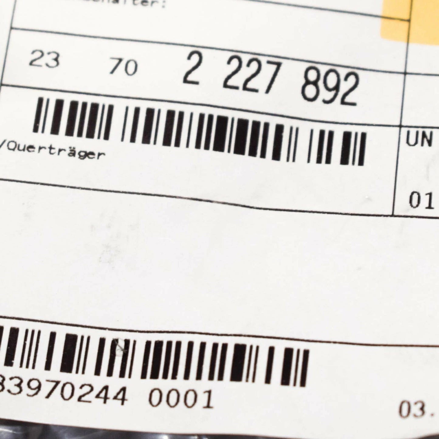 NEW BMW 3 E36 EURO TRANSMISSION CROSS MEMBER 23702227892 ORIGINAL