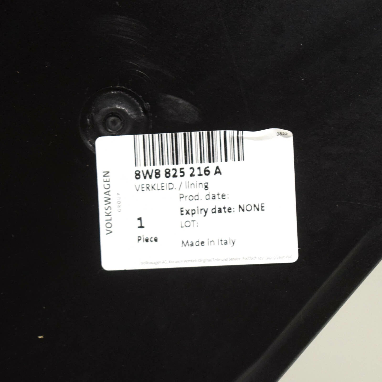 NEW AUDI A5 8W6 REAR RIGHT UNDERBODY SHIELD 8W8825216A ORIGINAL