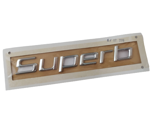 new skoda superb mk2 3t rear tailgate boot badge 3t08536872zz original