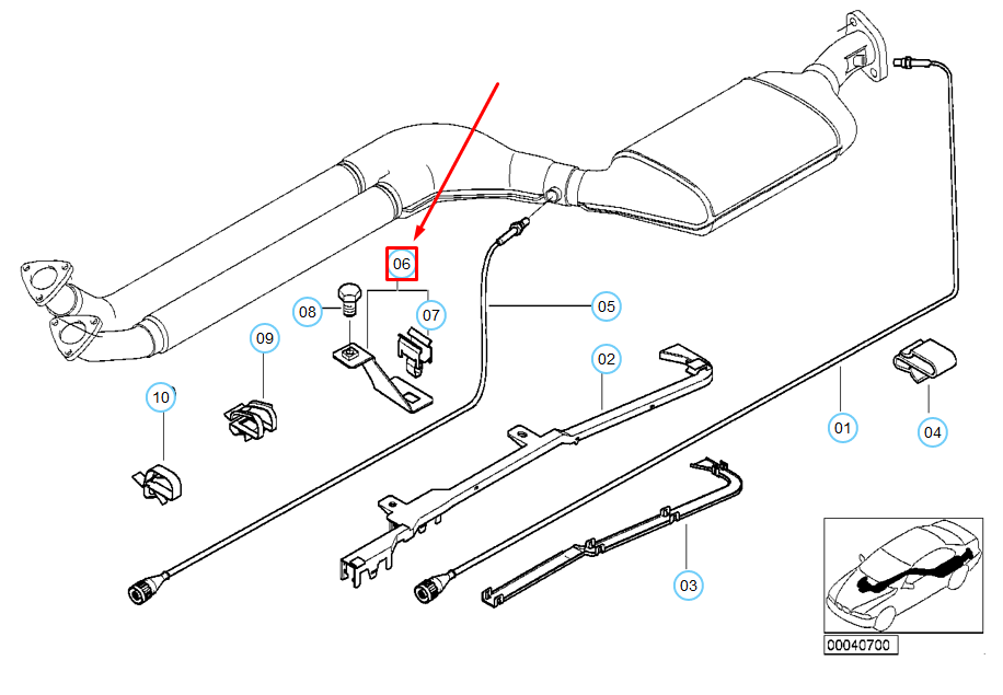 new bmw 3 compact e36 lambda probe oxygen sensor bracket 11781438851 original