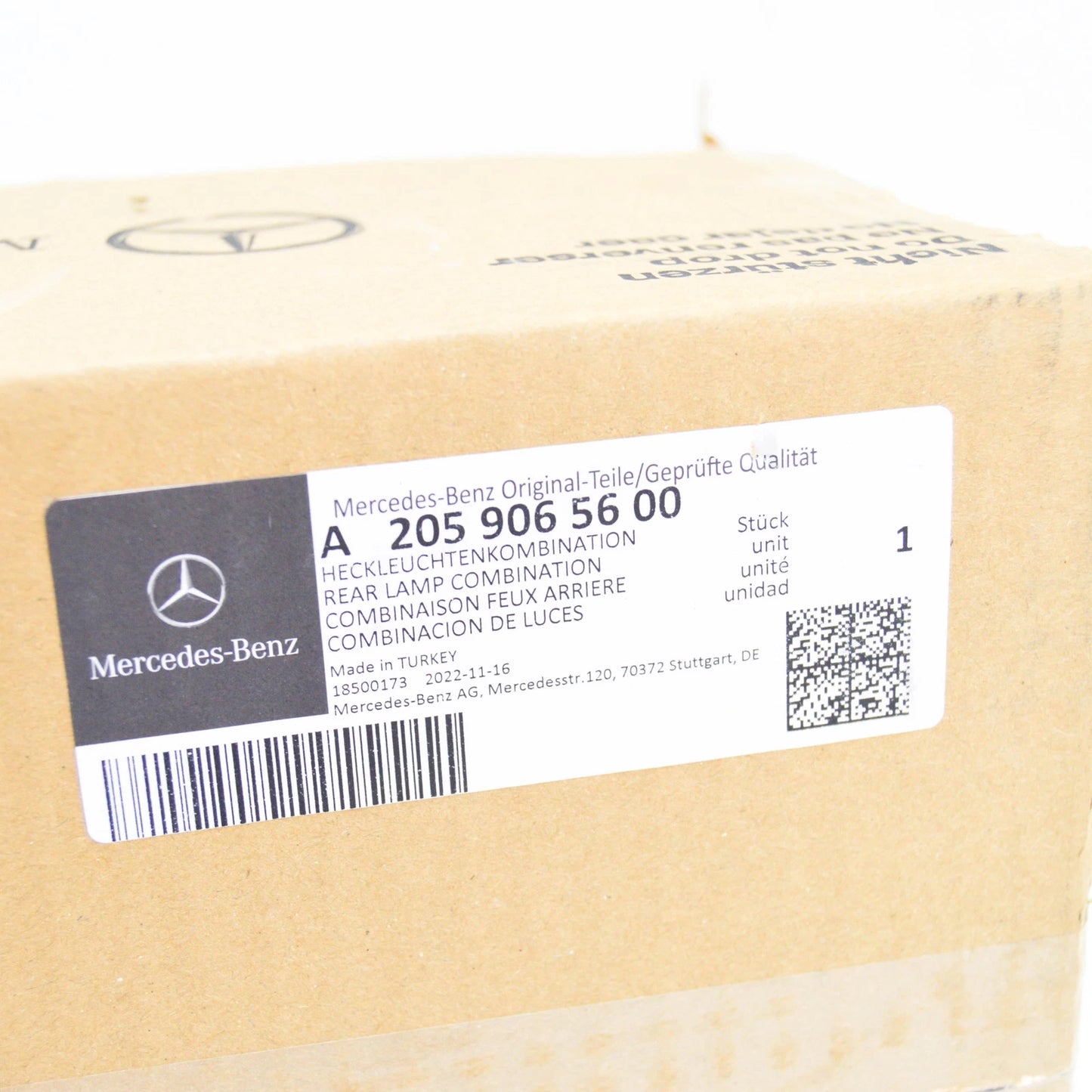 NEW MERCEDES-BENZ C T-MODEL S205 REAR RIGHT INNER TAIL LAMP A2059065600 ORIGINAL