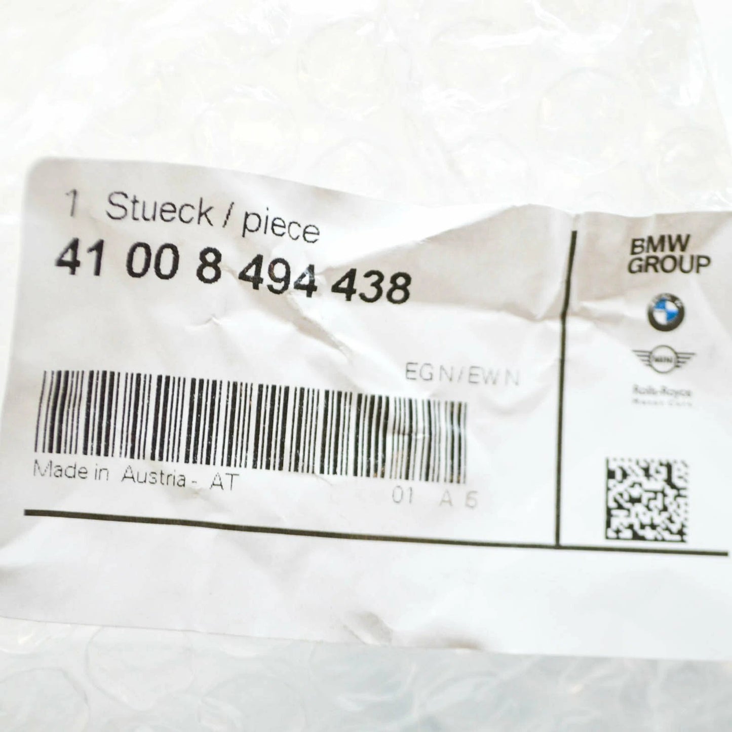 NEW BMW 3 G20 FRONT RIGHT SIDE 1 FENDER PANEL BRACKET 41008494438 ORIGINAL