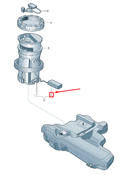 new skoda rapid nh fuel gauge sender 6r0919673a original