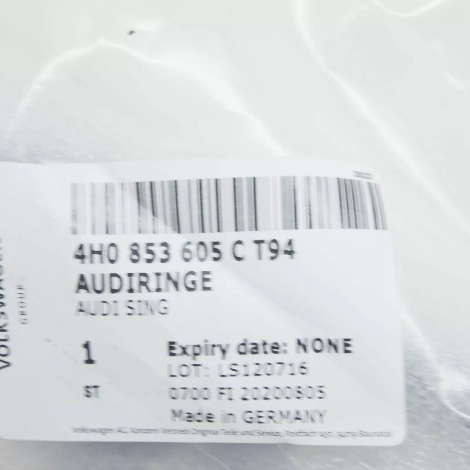 NEW AUDI A6 C7 FRONT AUDI EMBLEM BADGE 4H0853605CT94