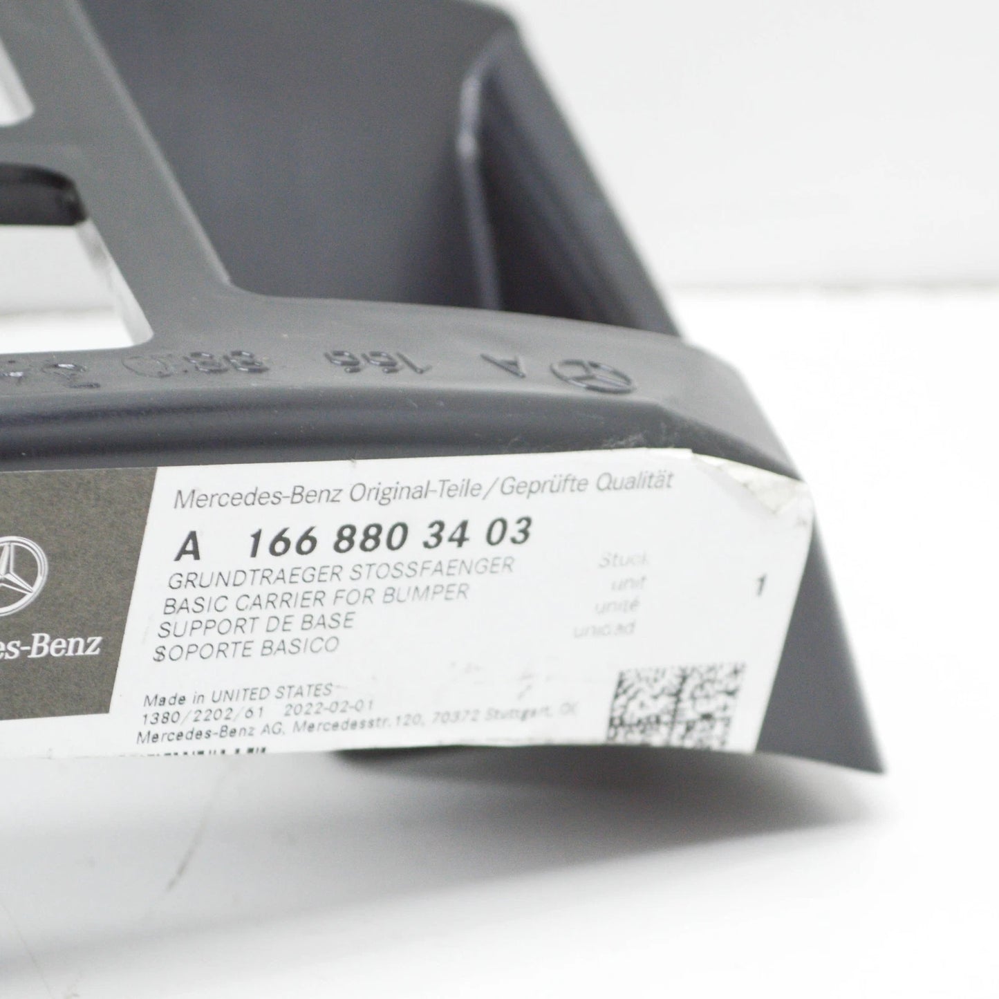 NEW MERCEDES-BENZ ML W166 REAR BUMPER RIGHT BASIC MOUNTING A1668803403 ORIGINAL