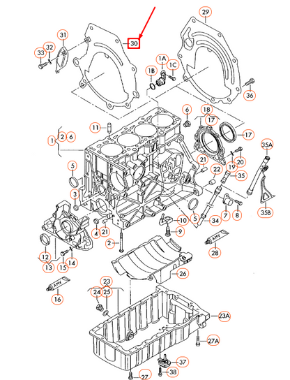 NEW VOLKSWAGEN BEETLE 9C ENGINE COVER PLATE 06A103645 ORIGINAL