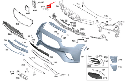 NEW MERCEDES-BENZ E C238 FRONT PARKING SENSOR A22390540009999 ORIGINAL