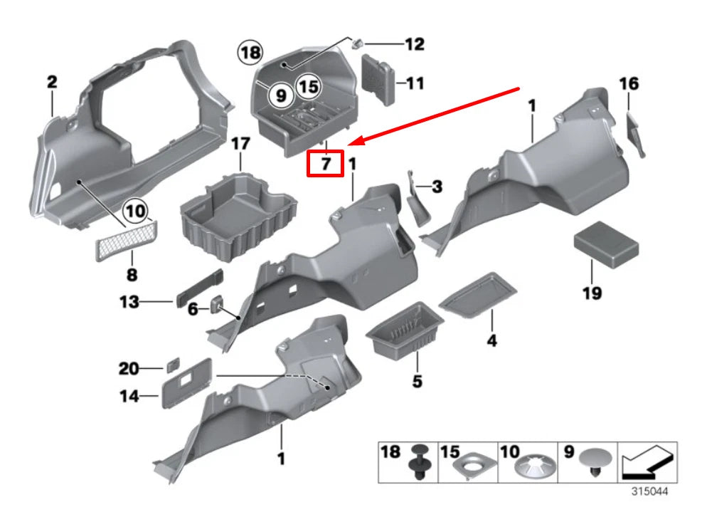 NEW BMW 3 E90 BATTERY COVER 51477070520 7070520 ORIGINAL