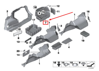 NEW BMW 3 E90 BATTERY COVER 51477070520 7070520 ORIGINAL